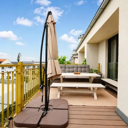 Appartement Skyline Penthouse Rooftop Terrace & Downtown Leipzig