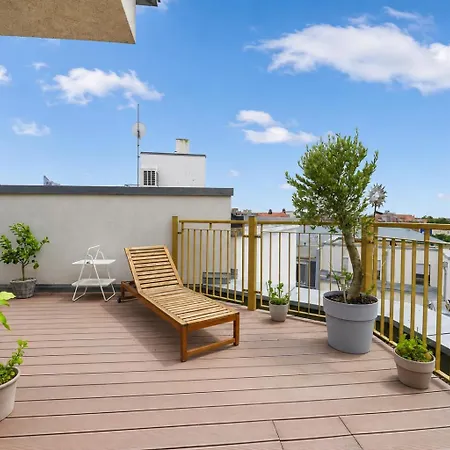 Skyline Penthouse Rooftop Terrace & Downtown Appartement Leipzig