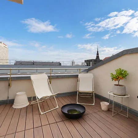 Skyline Penthouse Rooftop Terrace & Downtown Leipzig